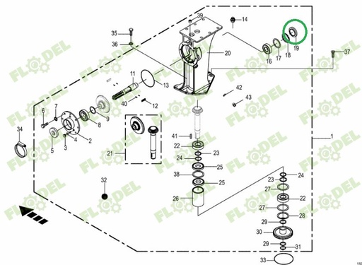 [FLO08911] Simering cositoare KRONE 2888227