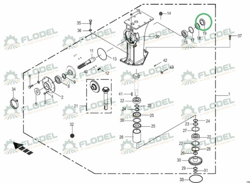 [FLO08911] Simering cositoare KRONE 2888227