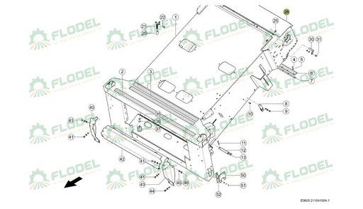 [FLO08960] Tabla protectie CLAAS 0005328561 Original CLAAS