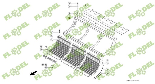 [FLO08961] Cadru contrabatator CLAAS 0006628471 Original CLAAS