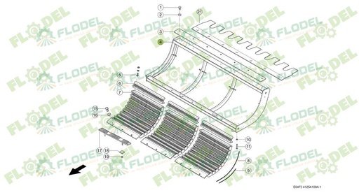 [FLO08961] Cadru contrabatator CLAAS 0006628471 Original CLAAS