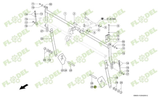 [FLO08962] Tabla de acoperire CLAAS 0023110642 Original CLAAS