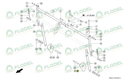 [FLO08962] Tabla de acoperire CLAAS 0023110642 Original CLAAS