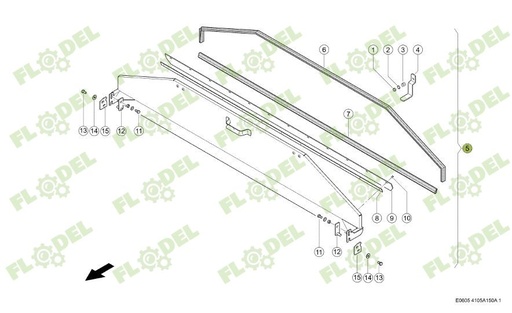 [FLO08963] Clapeta tambur combina CLAAS 0027391460 Original CLAAS