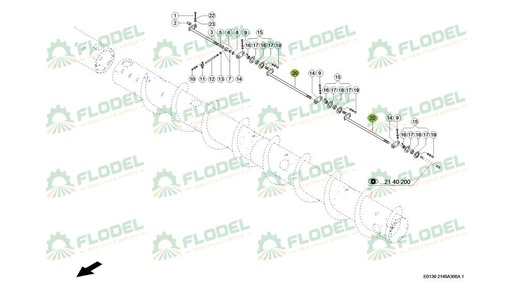 [FLO09015] Ax agitator melc CLAAS 0003599620 Original CLAAS 