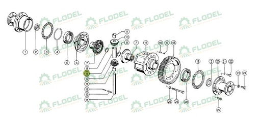 [FLO09048] Bucsa diferential CLAAS 0006358840 Original CLAAS