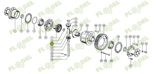 [FLO09048] Bucsa diferential CLAAS 0006358840 Original CLAAS