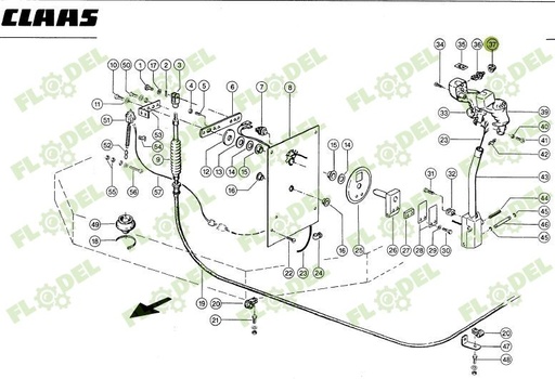 [FLO09049] Adaptor mansa CLAAS 0000127040 Original CLAAS
