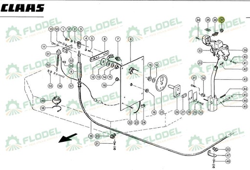 [FLO09049] Adaptor mansa CLAAS 0000127040 Original CLAAS
