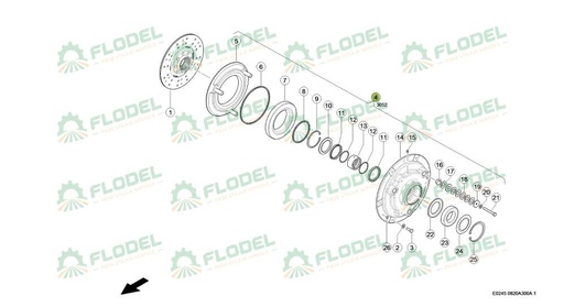 [FLO09054] Ambreiaj hidraulic CLAAS 0006651306 Original CLAAS 