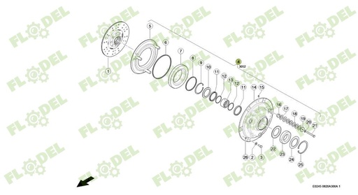 [FLO09054] Ambreiaj hidraulic CLAAS 0006651306 Original CLAAS 