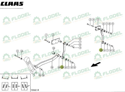 [FLO09151] Brat sistem 3D combina CLAAS 647582