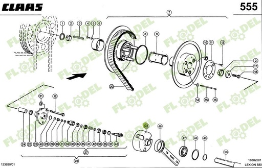 [FLO09177] Suport variator CLAAS 670785