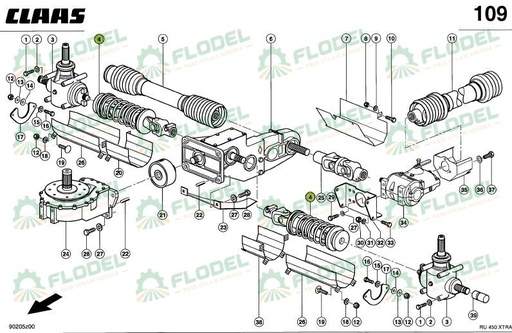 [FLO09239] Arbore cardanic 991124 Original CLAAS 