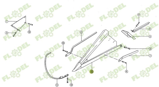 [FLO09298] Despicator lan CLAAS 0006889701 Original CLAAS - DREAPTA