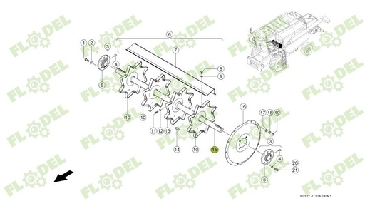 [FLO09317] Ax postbatator CLAAS 660793