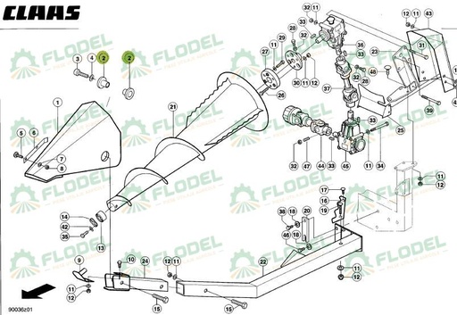[FLO09328] Bucsa 0009130140 Original CLAAS