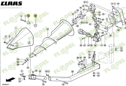 [FLO09328] Bucsa 0009130140 Original CLAAS
