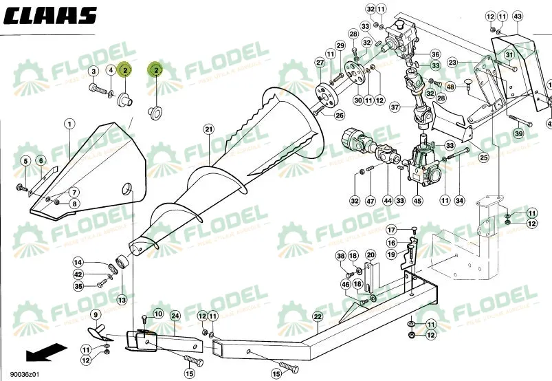 [FLO09328] Bucsa 0009130140 Original CLAAS