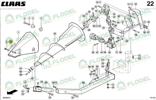 [FLO09331] Placa 0009921490 Original CLAAS 