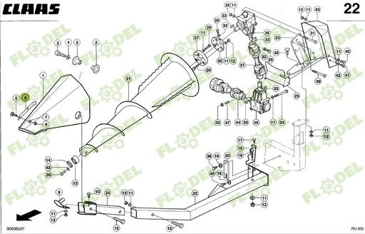 [FLO09331] Placa 0009921490 Original CLAAS 