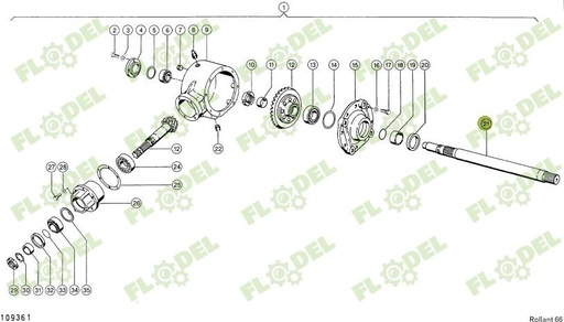 [FLO09350] Ax balotiera CLAAS 823164