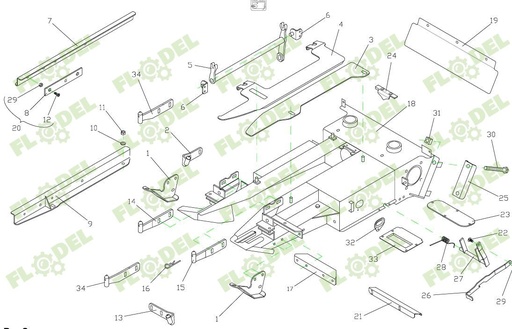 [FLO09562] Surub ghidaj lant DOMINONI 020070