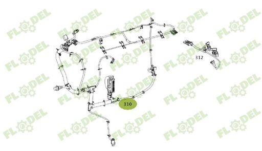 [FLO09580] Set cabluri electrice motor 0019933591 Original CLAAS 