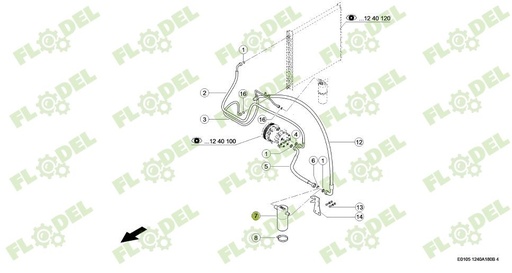 [FLO09584] Filtru uscator clima combina CLAAS 0005599560 Original CLAAS