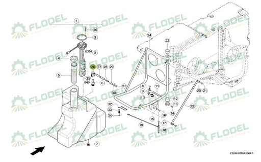[FLO09592] Conector furtun CLAAS 0007988630 Original CLAAS