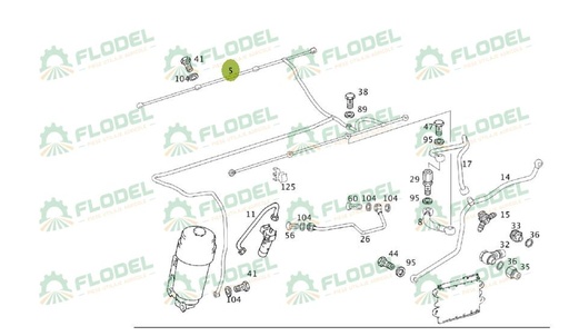 [FLO09593] Conducta combina CLAAS 0019913580 Original CLAAS