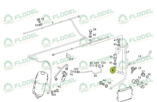 [FLO09595] Conducta combina CLAAS 0019911770 Original CLAAS