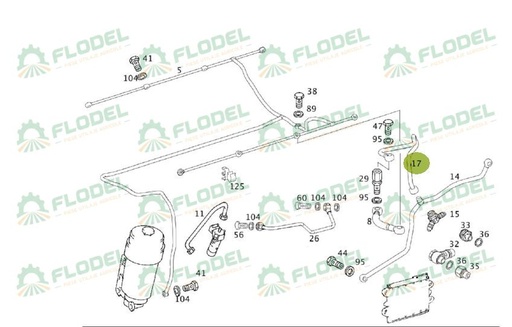 [FLO09596] Conducta combina CLAAS 0019911750 Original CLAAS
