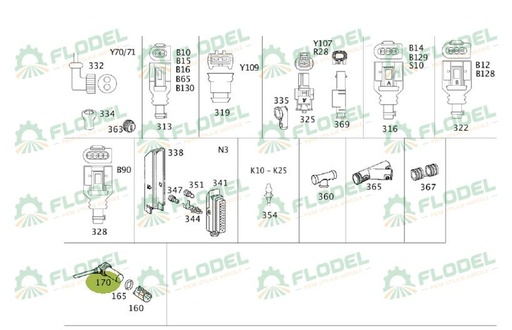 [FLO09598] Senzor turatie combina CLAAS 0019925320 Original CLAAS