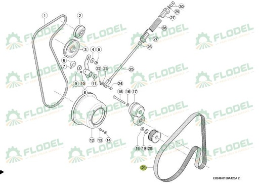 [FLO09603] Curea combina CLAAS 0006708230 Original CLAAS 