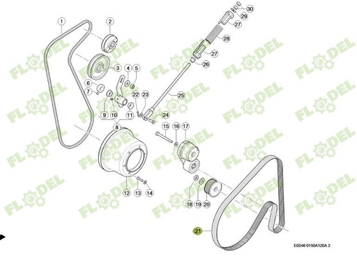 [FLO09603] Curea combina CLAAS 0006708230 Original CLAAS 