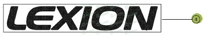 [FLO09966] Autocolant LEXION 0005164090 Original CLAAS 