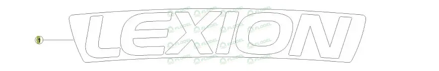 [FLO09973] Autocolant LEXION 0005169080 Original CLAAS 