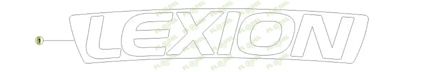 [FLO09973] Autocolant LEXION 0005169080 Original CLAAS 