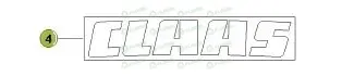 [FLO09976] Autocolant CLAAS 0005168611 Original CLAAS 