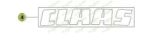 [FLO09976] Autocolant CLAAS 0005168611 Original CLAAS 