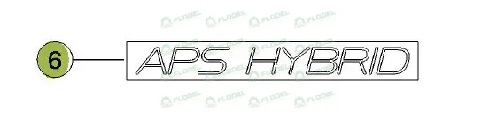 [FLO09978] Autocolant APS HYBRID 0001140471 Original CLAAS 