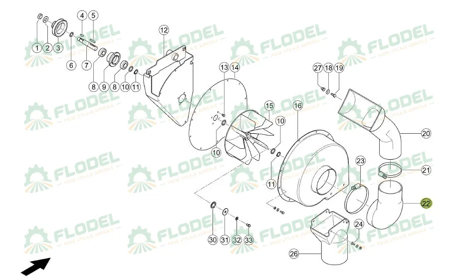 [FLO10263] Cot aspirare 0007617141 Original CLAAS 