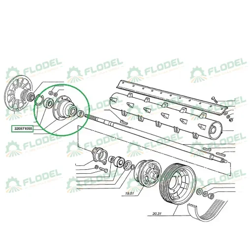 [FLO10312] Carcasa rulment LAVERDA LA320971050