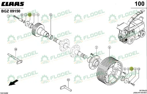 [FLO10363] Saiba 0009847390 Original CLAAS 