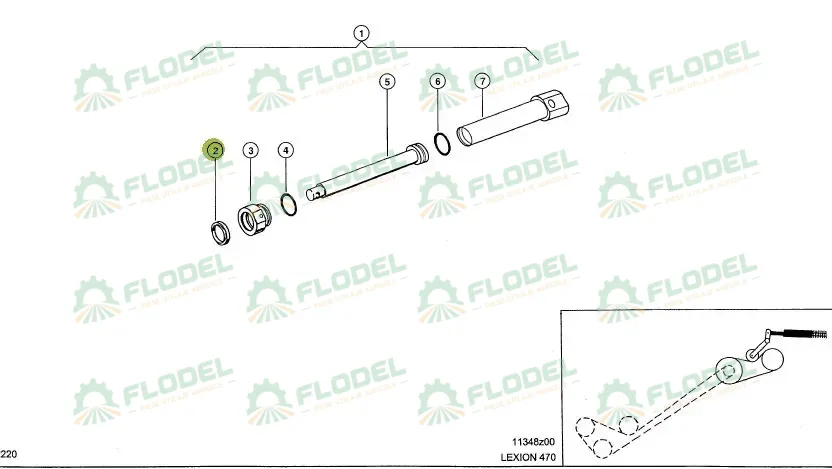 [FLO10405] Raclor dublu 0002180971 Original CLAAS 