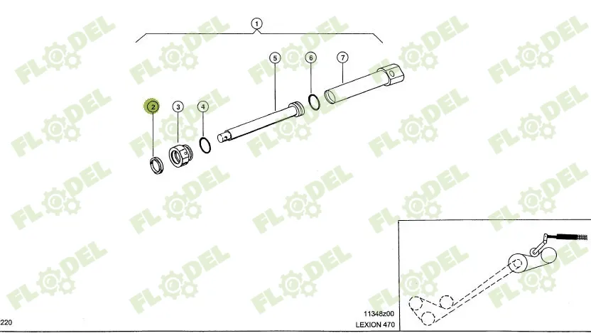 [FLO10405] Raclor dublu 0002180971 Original CLAAS 