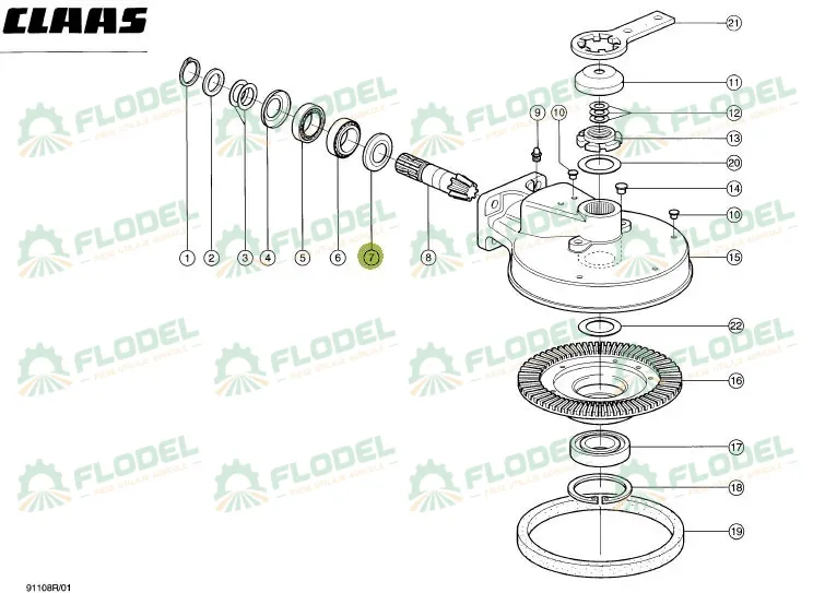 [FLO10555] Inel 0002345070 Original CLAAS 