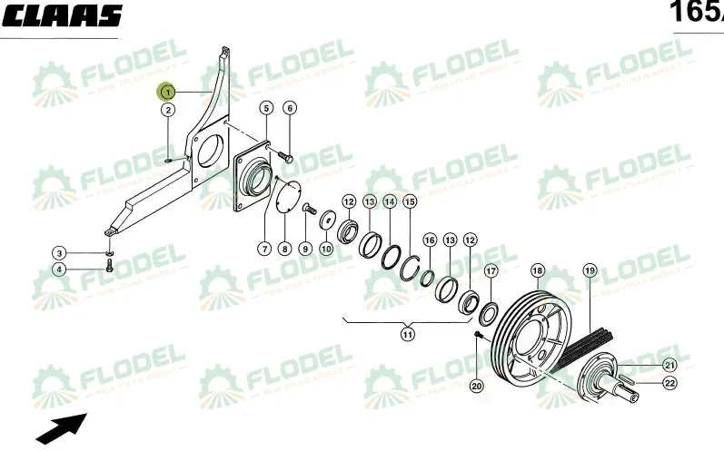 [FLO10738] Suport batator CLAAS 661238