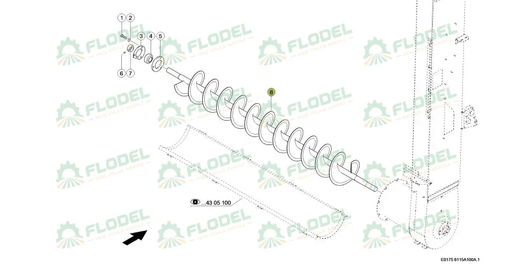 [FLO10768] Snec boabe combina CLAAS LEXION 0007954512 Original CLAAS 